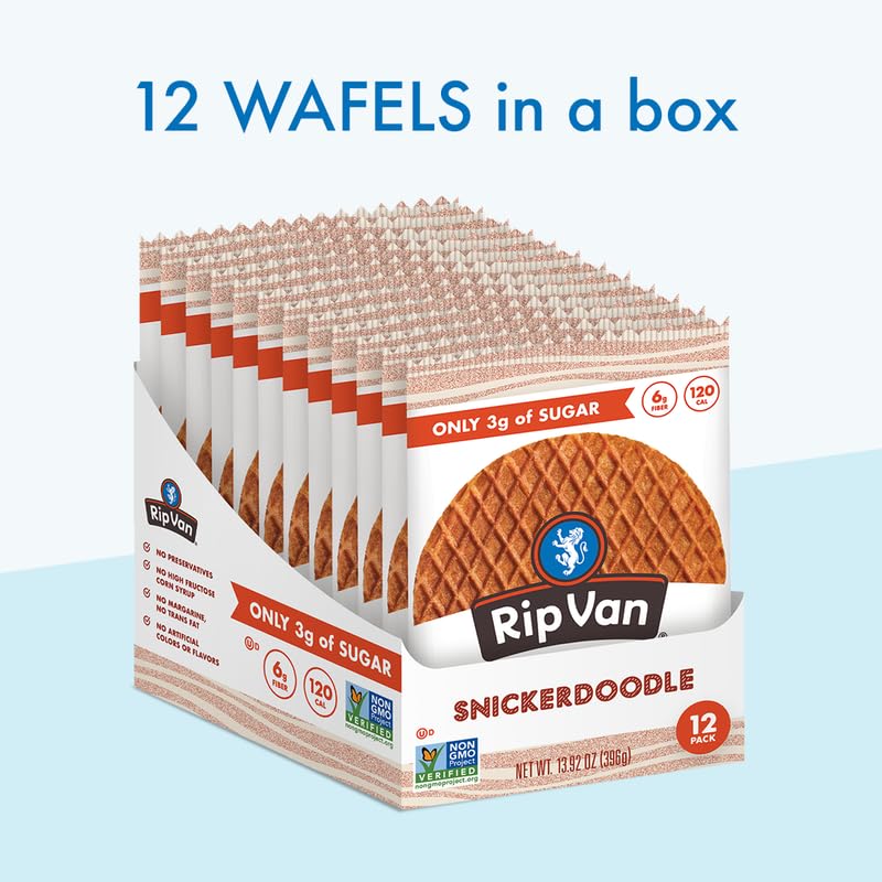 Rip Van Low Sugar Singles Snickerdoodle – 12 x 33g | Pack of 1