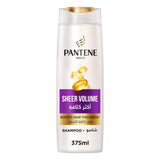 Pantene Pro-V Sheer Volume Shampoo, Boosts Hair Thickness, 375 ml
