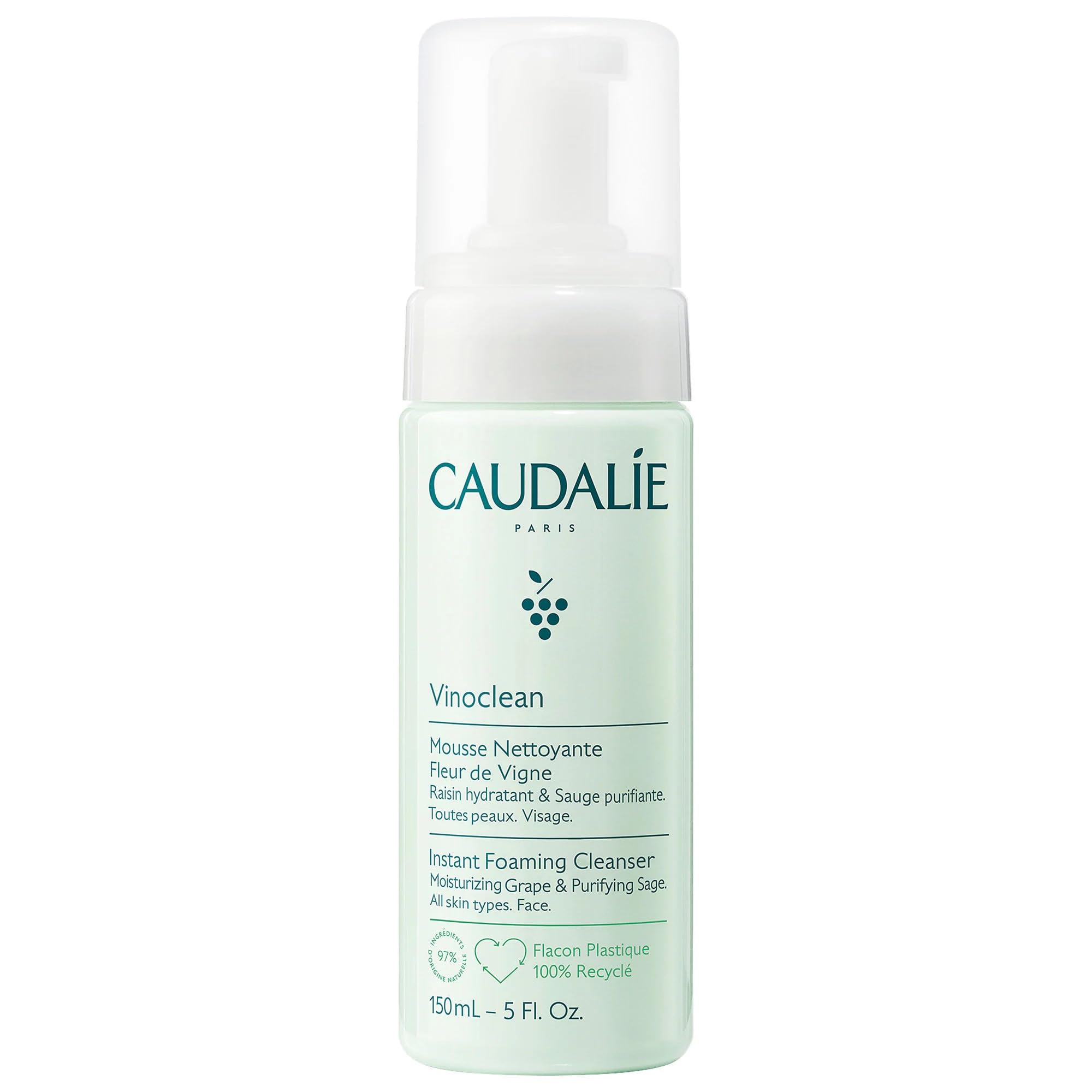 Caudalie Instant Foaming Cleanser (150ml) - Gentle Face Wash