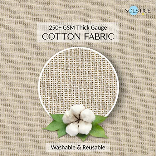 SOLSTICE Reusable Cotton Saree Covers 16x14 Inches - Wardrobe Organizer