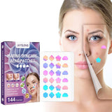 Acne Patches with Natural Green Algae Extract & Tea Tree Oil - Hydrocolloid Pimple Patches for Face, 144 Dots