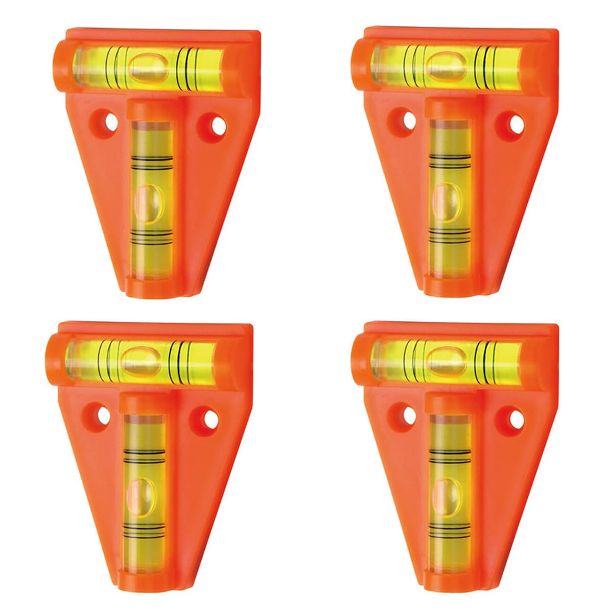 4-Piece Mini Spirit Level Set for Caravan and Motorhome Leveling