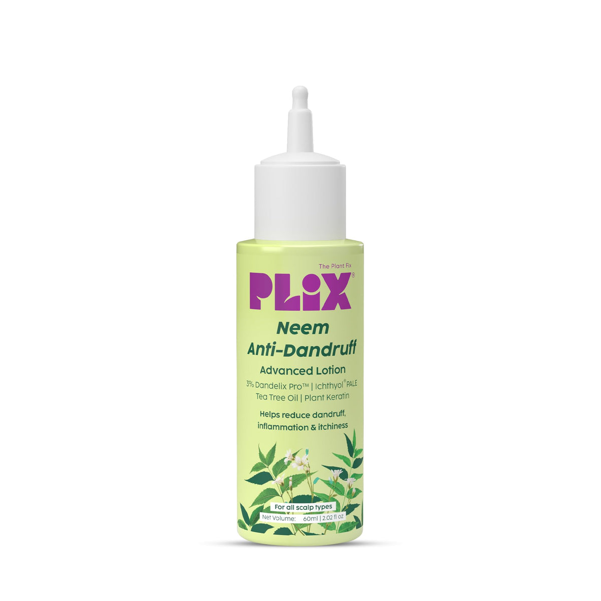 PLIX THE PLANT FIX Neem Anti-Dandruff Advanced Scalp Lotion (60ml)