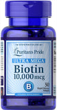 Puritan's Pride Biotin 10000 - 50 Caplets