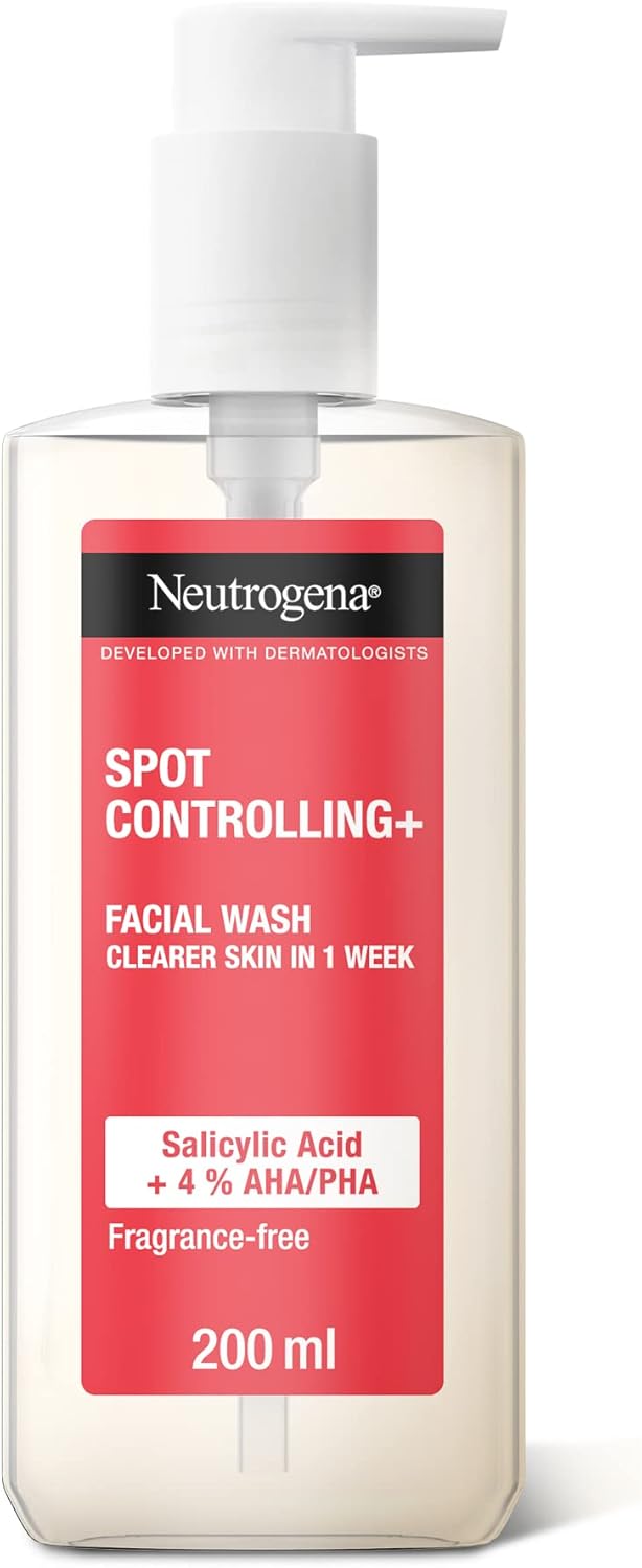 Neutrogena Spot Controlling+ Facial Wash: Clearer Skin in 1 Week