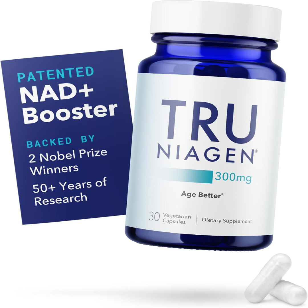 مكمل TRU NIAGEN مع NAD+ لتعزيز الطاقة والشباب.