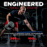 معزز هرمون التستوستيرون للرجال من Six Star Nutrition مع مستخلص الروديولا وسيترات البورون - مكملات التمرين في صالة الألعاب الرياضية للرجال لنمو العضلات والقدرة على التحمل والطاقة - 60 حبة 