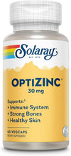 Solaray OptiZinc 30mg - 60 Vegetarian Capsules for Immune Support