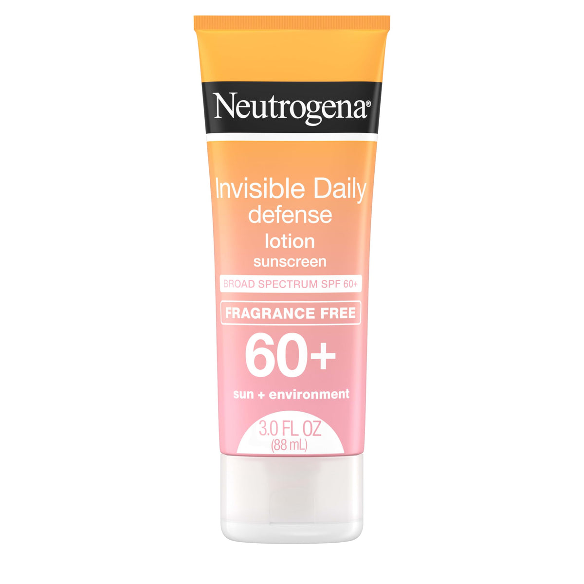 Neutrogena Invisible Daily Defense SPF 60+ Sunscreen Lotion - Fragrance-Free, Oxybenzone-Free & Water-Resistant - 3.0 fl. oz