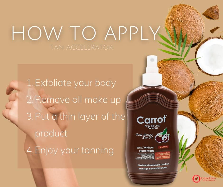 Carrot Sun Coconut Tanning Oil Spray - 200ml