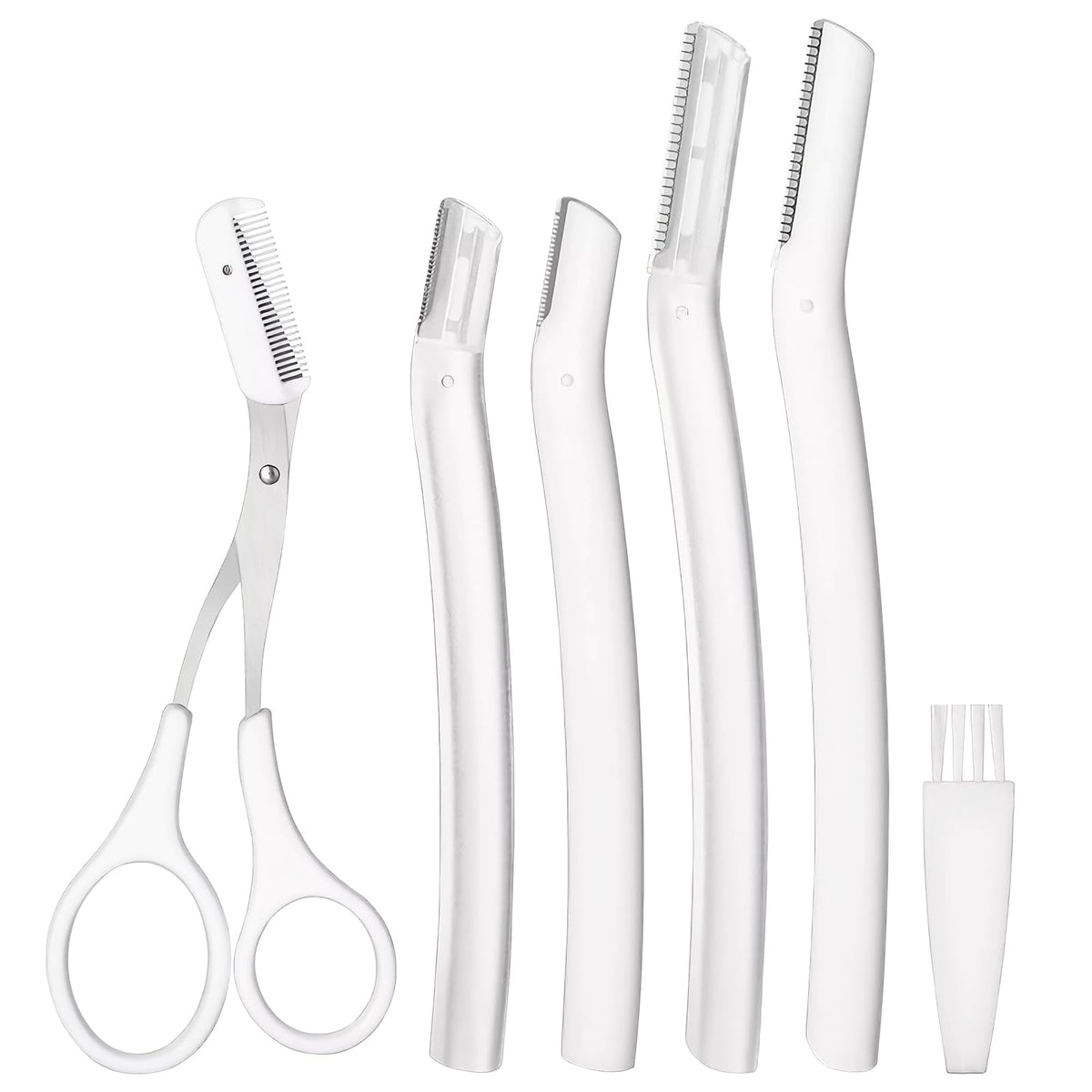Eyebrow Trimmer with Dermaplaning Tools - Exfoliating Facial Razor for Women and Men