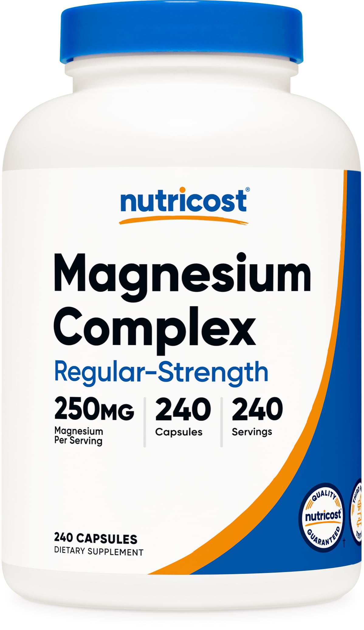 Nutricost Magnesium Complex 250mg - 240 Capsules - High Absorption Formula with Magnesium Oxide, Citrate & Glycinate - Gluten Free & Non-GMO