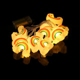 10FT 20LED Rainbow String Lights - Decorative Fairy Lights with Always On & Flashing Modes for Festivals, Carnival, and Parties