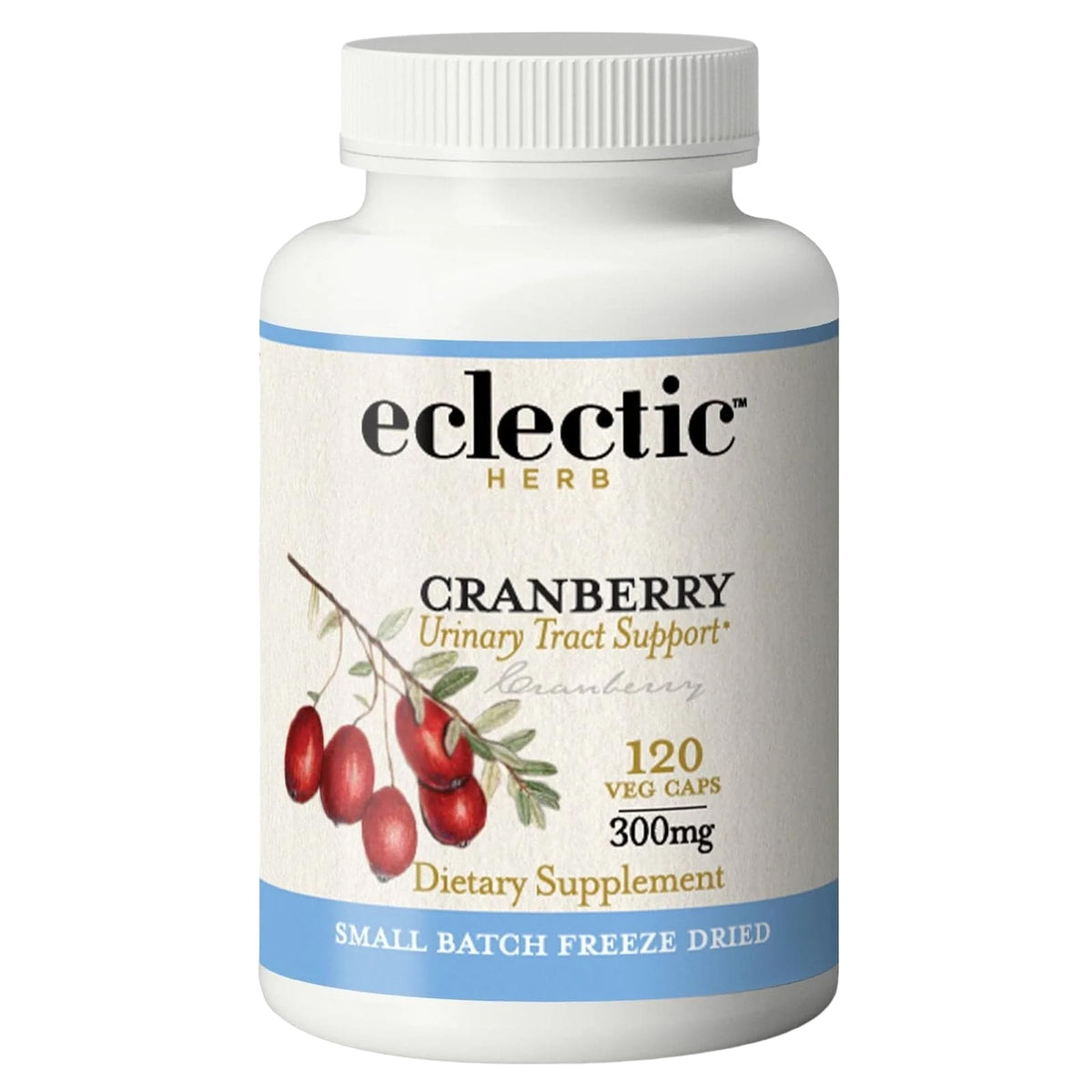 Eclectic Institute Cranberry 300mg Capsules for Urinary Tract Health - 120 Count