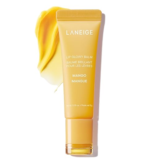 LANEIGE Lip Glowy Balm (Mango, 10g) - Moisturizing Lip Treatment