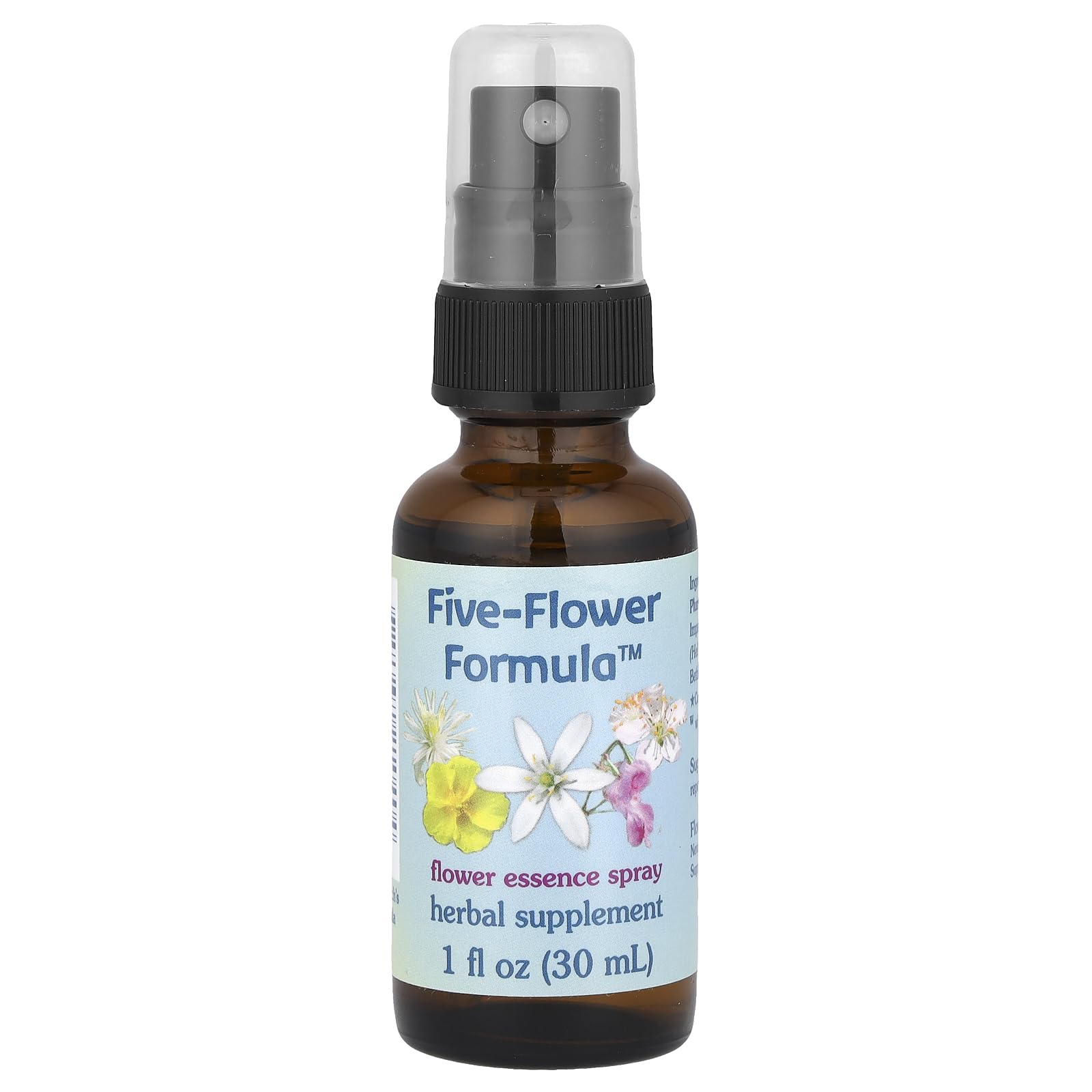 Healing Herbs Five-Flower Formula Spray - Emergency Emotional Aid, 1 oz