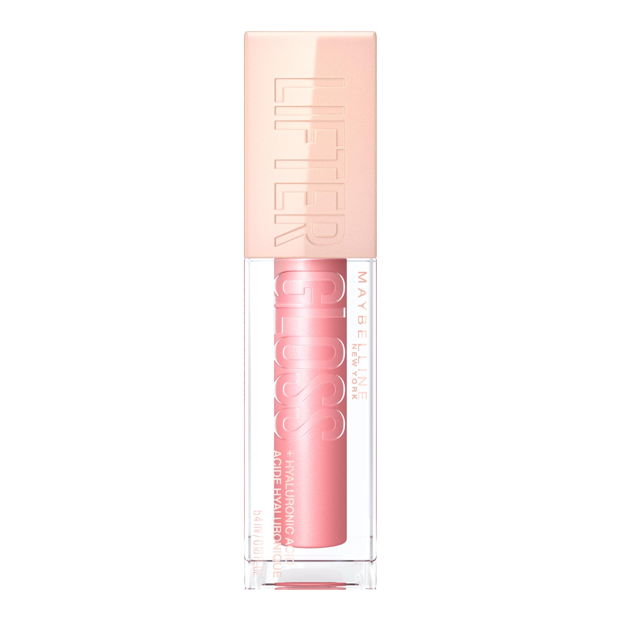 Maybelline New York Lifter Gloss - Moisturizing Lip Gloss with Hyaluronic Acid - Shade 004 Silk - 0.18 oz