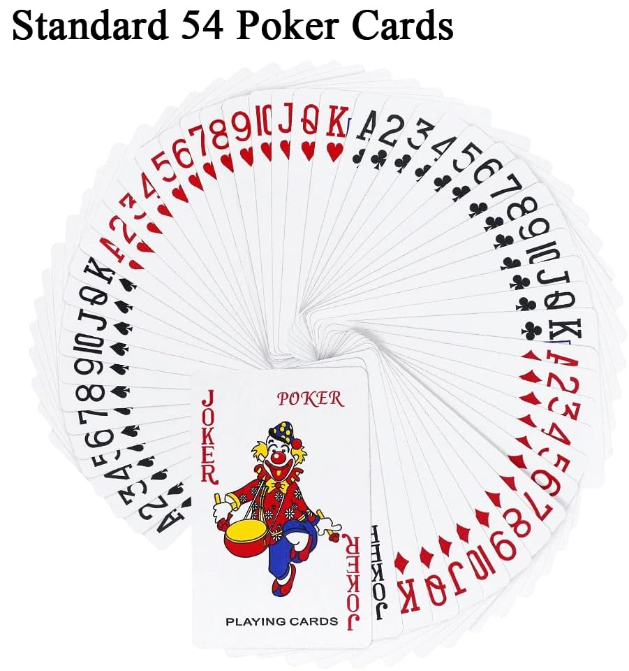 OneNine Standard Playing Cards – 2 Pack Professional Poker Cards for Texas Hold'em, Blackjack, Euchre & More