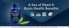 Life Extension Super Omega-3 EPA/DHA Fish Oil, Sesame Lignans & Olive Extract – Heart Health, Brain Health, Inflammation Health Support, Gluten-Free, Enteric-Coated, Non-GMO, 120 Softgels