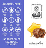 مكمل زيت بذور الكتان 1200 mg من NatureWise مع ALA لدعم صحة القلب
