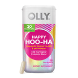 OLLY Happy Hoo-Ha Probiotic Capsules for Women - pH Balance & Vaginal Health, 10 Billion CFU, Gluten Free, 25 Count
