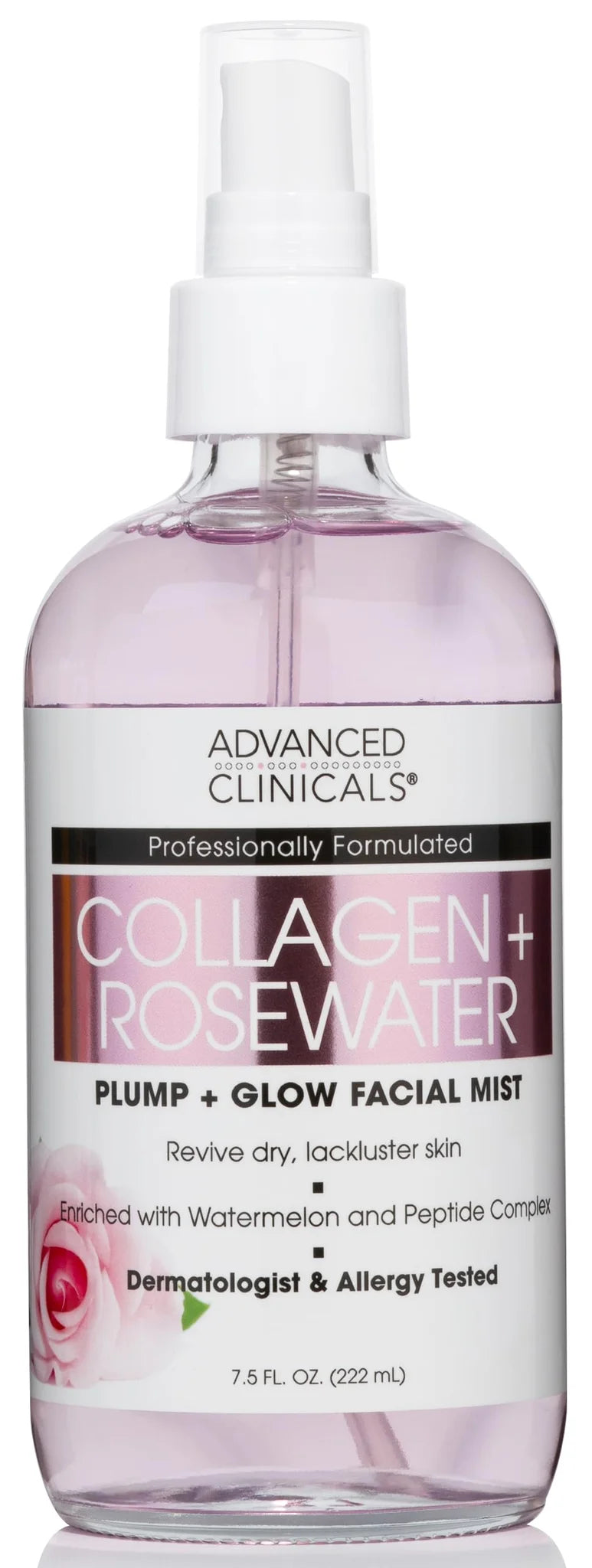 Advanced Clinicals Collagen + Rosewater Face Mist - 8 fl oz
