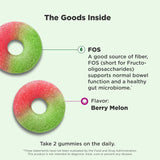 Top Selling OLLY Fiber Gummy Rings, 5g Prebiotic Fiber, FOS (Fructo-oligosaccharides), Digestive Support, Berry Melon 50ct