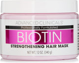 Advanced Clinicals Biotin Anti-Breakage Hair Mask: Strengthen & Repair (355ml)