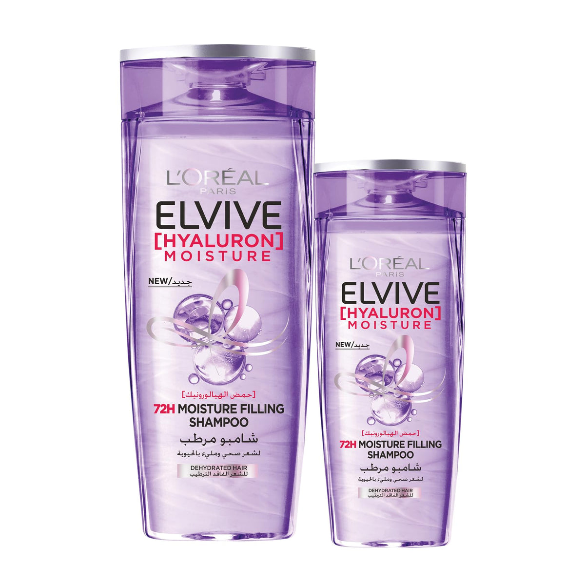 L’Oréal Paris Elvive Hyaluron Moisture Shampoo Dual Pack 400ml + 600ml for Dry Hair