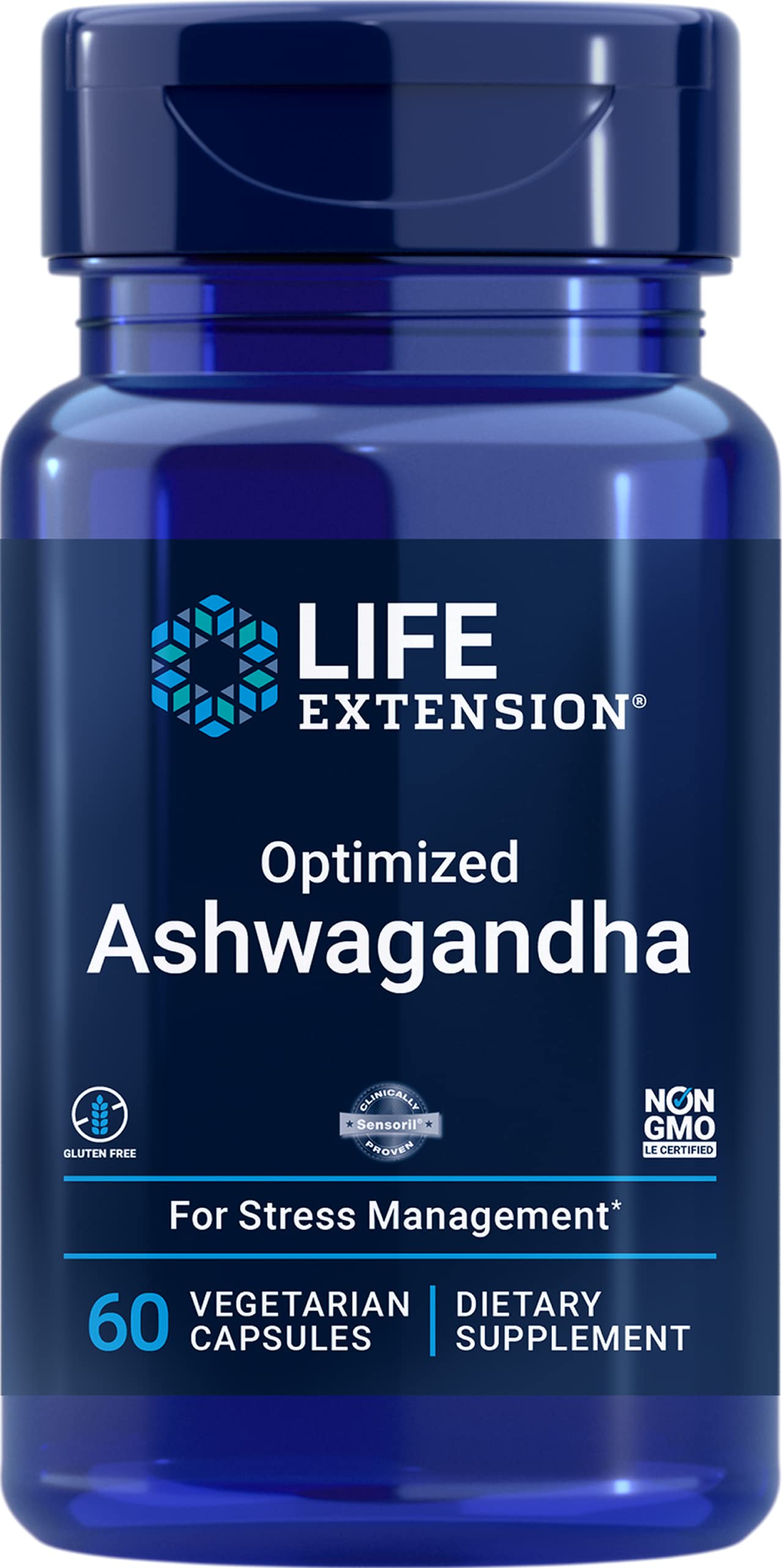 Optimized Ashwagandha Extract 60 Capsules - Stress & Sleep Support Supplement