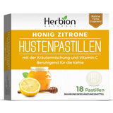 Herbion Naturals Honey Lemon Cough Lozenges - Natural Soothing Relief, 18 Count