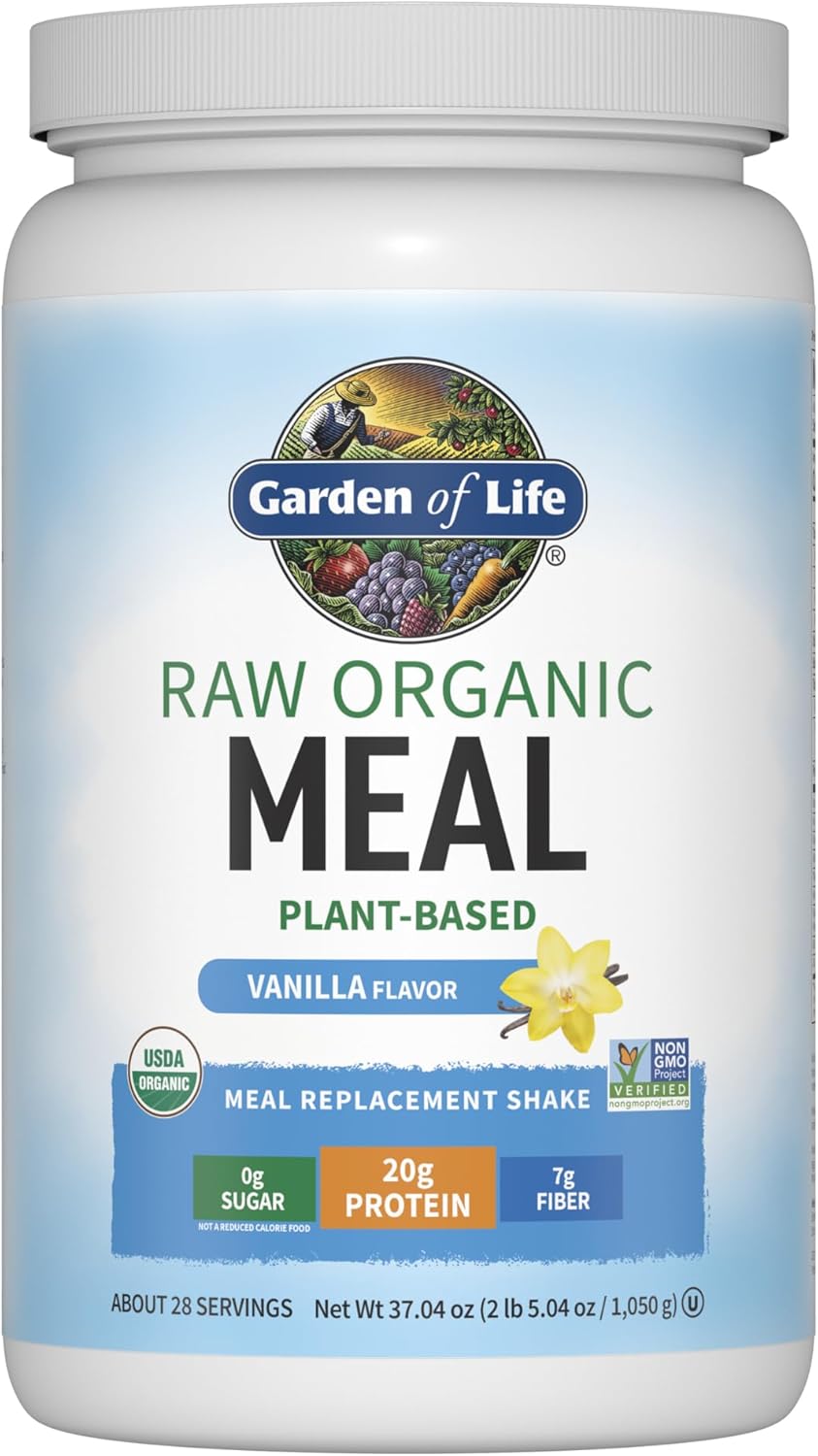 Garden of Life RAW Organic Meal, Vanilla Plant-Based Meal Shake
