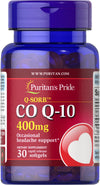 Puritans Pride CoQ10 400 Mg Capsules for Cellular Energy 30 Count