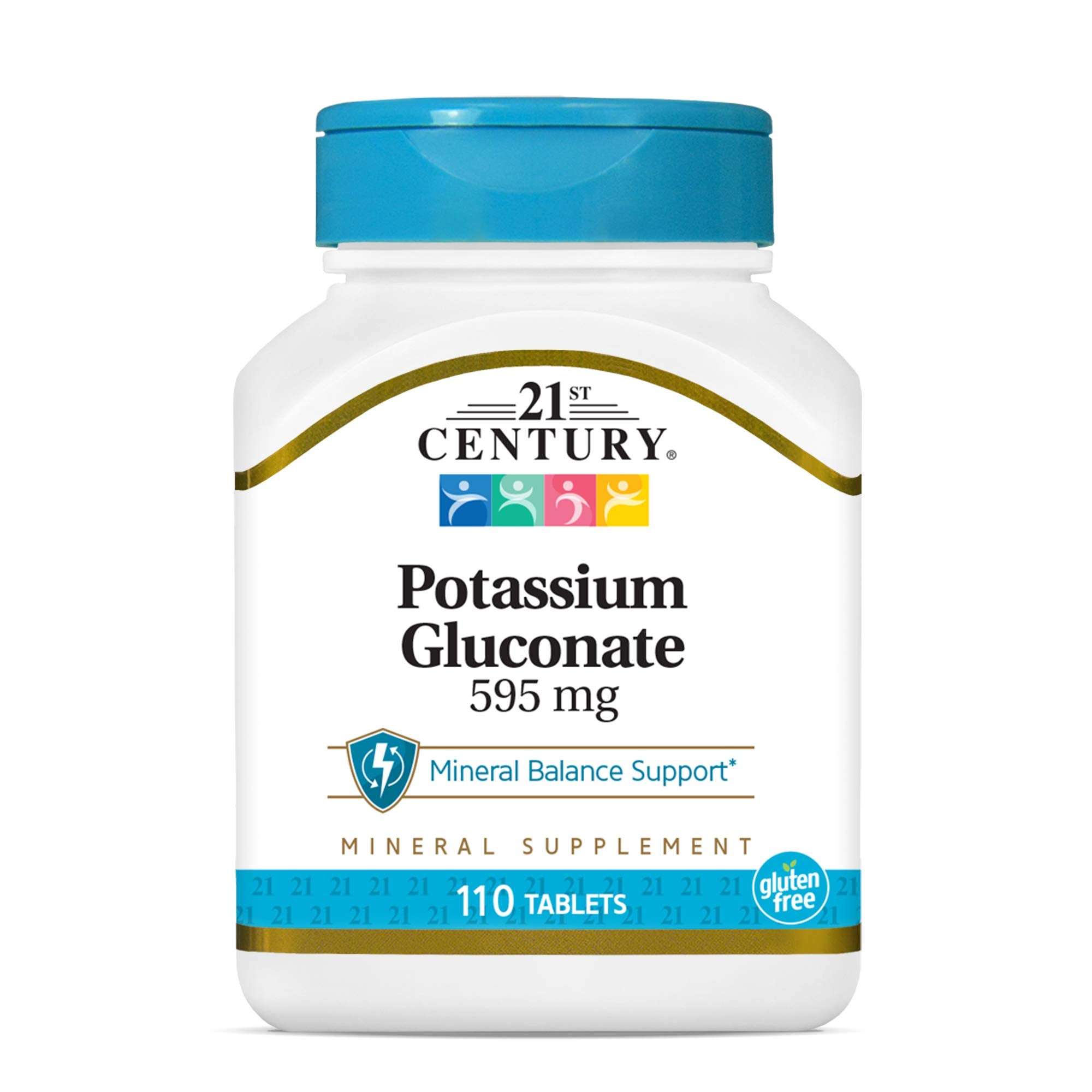 21st Century Potassium Gluconate - 110 Tablets (595mg)