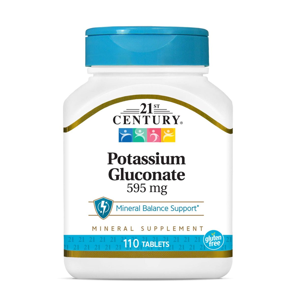 21st Century Potassium Gluconate - 110 Tablets (595mg)