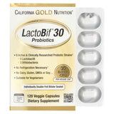 California Gold Nutrition LactoBif 30 Probiotics 30 Billion CFU 120 Veggie Capsules
