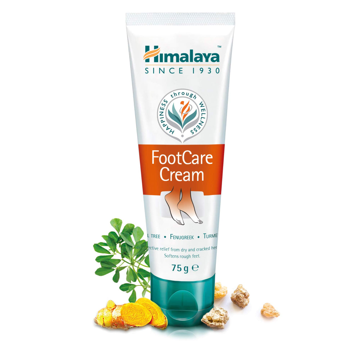 Himalaya Herbals Foot Care Cream for Dry and Cracked Heels - Antiseptic and Moisturizing Formula, 75g