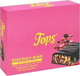 Topps شوكولاتة داكنة خالية من السكر ٧٠٪ كاكاو مع التوت والزبيب - علبة ١٢ حبة بحجم ٥٠ جرام