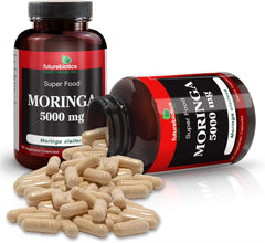 FutureBiotics Moringa 5000 mg 60 Vegetarian Capsules