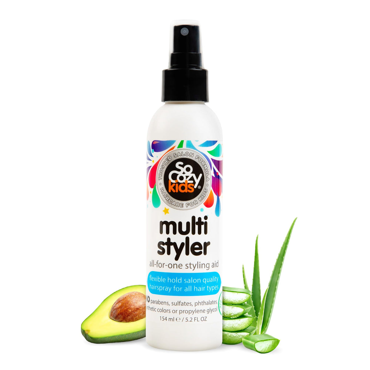 Kids Hair Multi Styler for Safe Styling, No Parabens, Sulfates, Synthetic Colors or Dyes - 5.2 oz | Gentle Hair Care