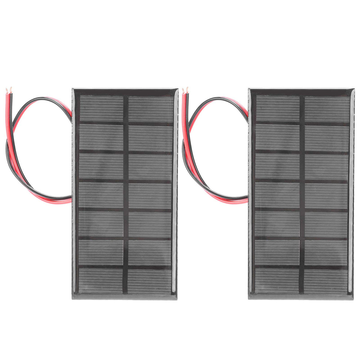 2-Pack Mini DC3.5V 250mA Solar Panel Charger with Cable