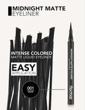 Flormar Midnight Matte Eyeliner 01 Black - Intense Black, Long-lasting Eyeliner