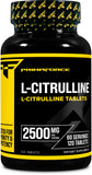 Primaforce L-Citrulline 2500mg Tablets - Nitric Oxide Booster, 120 Count, 60 Servings