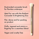 ICONIC London Concealer Duo Brush - Flawless Makeup Application