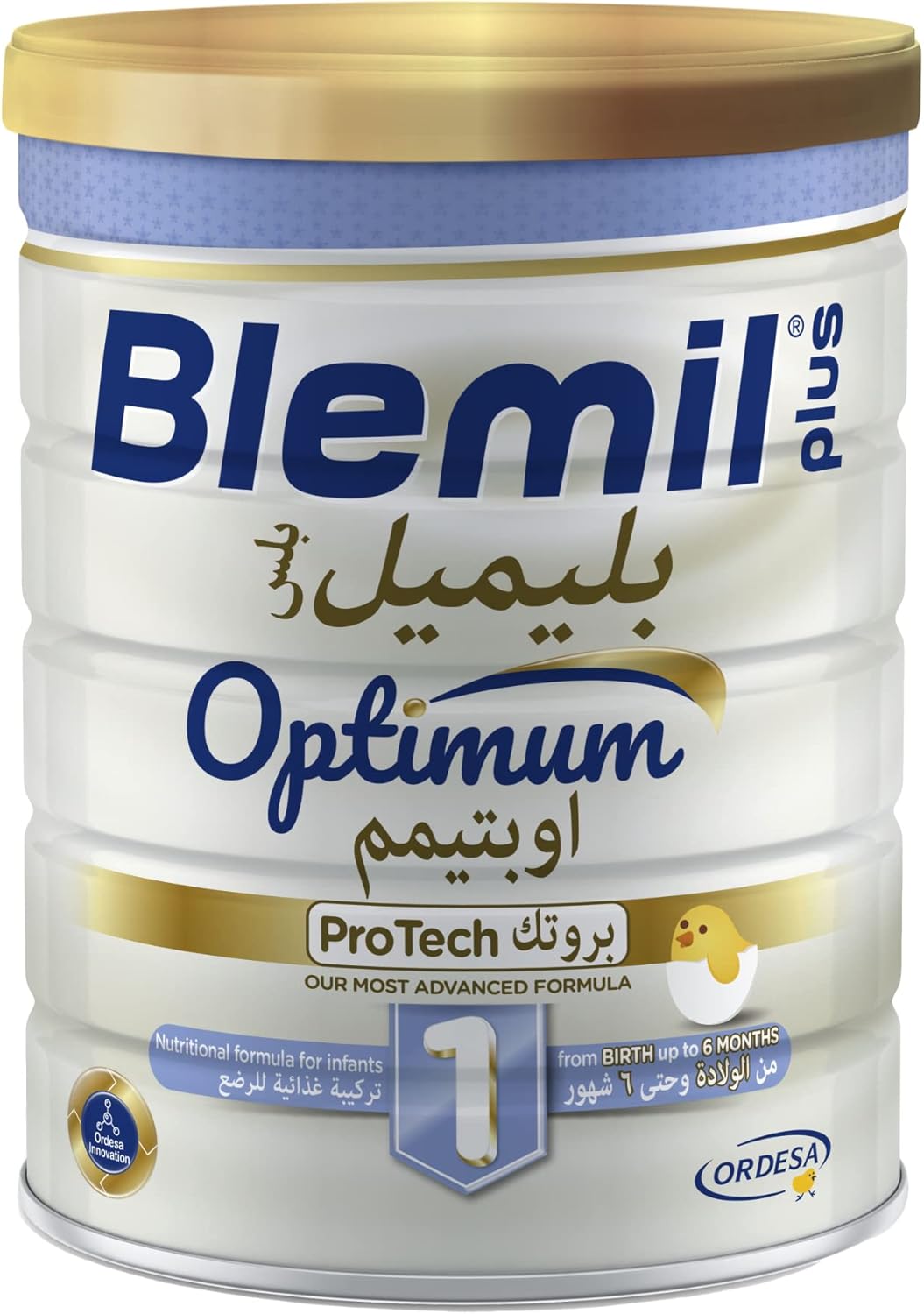 Blemil Plus 1 Optimum Protech Nutritional Formula - Cow's Milk Powder for Infants Birth to 6 Months, 800g