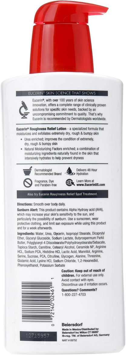 Eucerin Roughness Relief Lotion – 16.9 oz, For Extremely Dry Skin