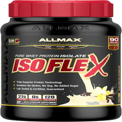 ALLMAX، ISOFLEX®، بروتين مصل اللبن المعزول النقي، فانيليا، 2 رطل (907 جم)