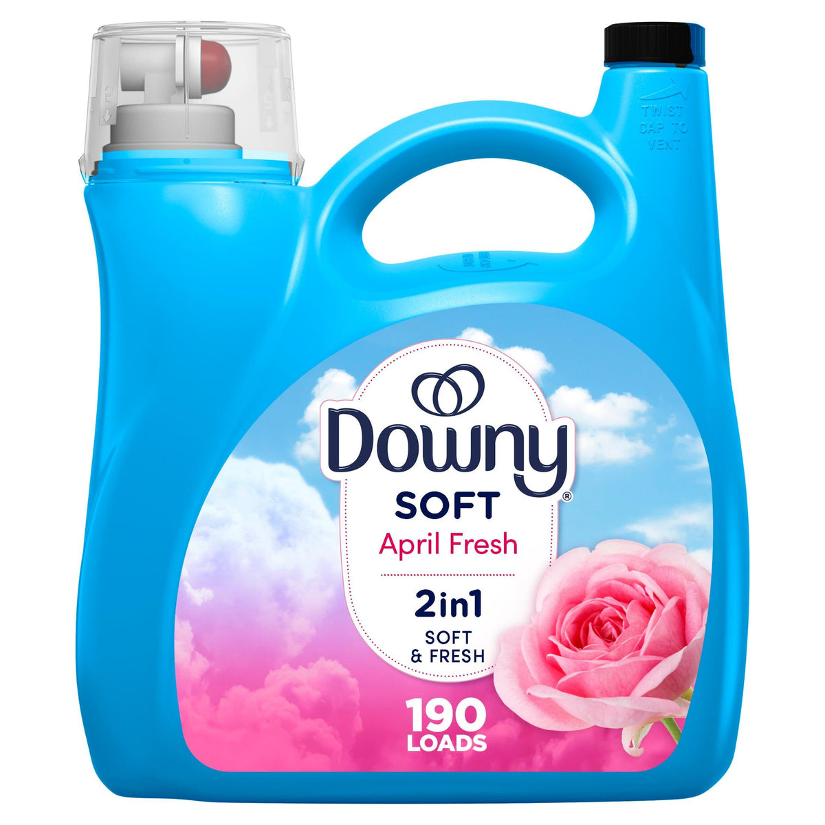 Downy Fabric Softener Liquid, April Fresh Scent - 140 fl oz (190 Loads)
