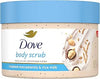 Dove مقشر الجسم باللوز المكاديميا وحليب الارز التقشير والتغذية ١٠,٥ أوقية