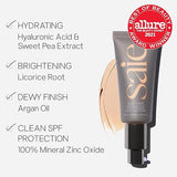 Saie Slip Tint Tinted Moisturizer SPF 35 - Shade Four: Light Coverage with Hyaluronic Acid